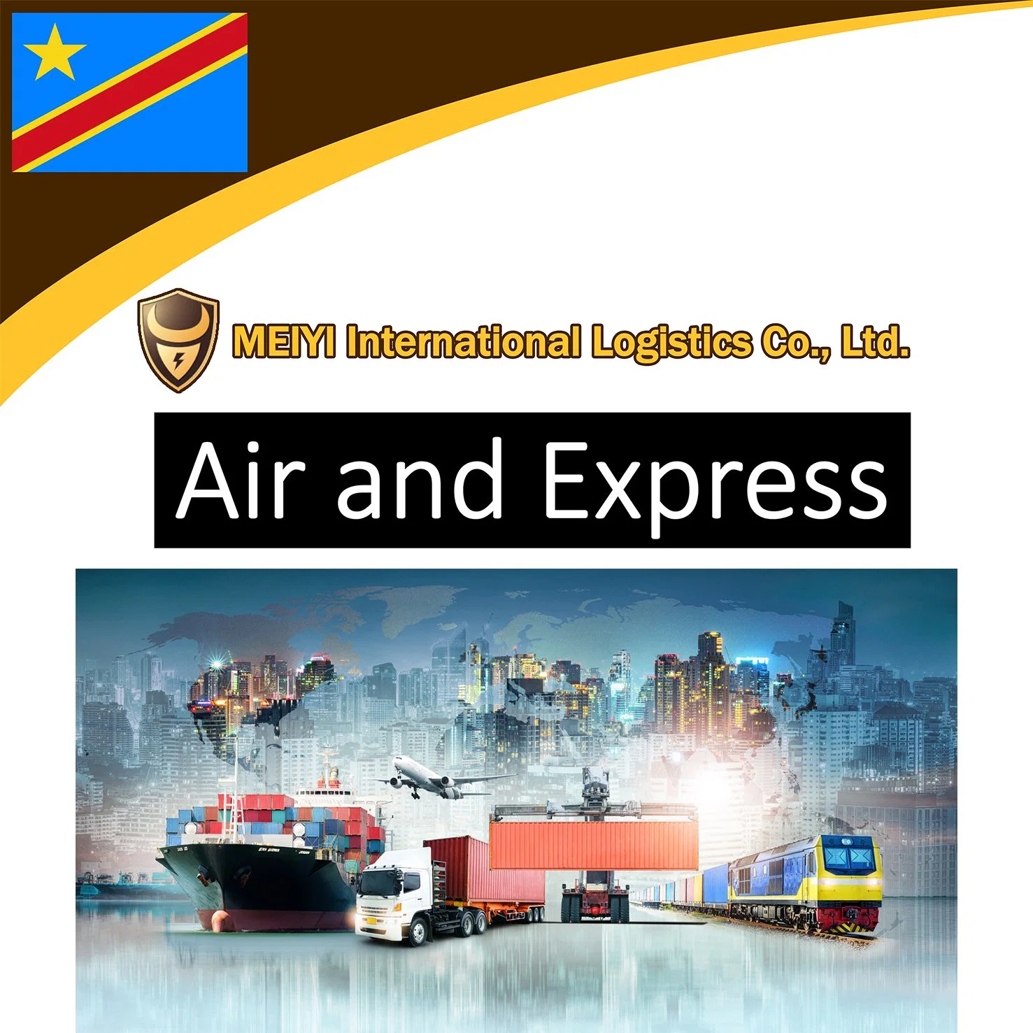 Shipping agent  From China to Congo international logistics air shippping  Alibaba express shipping service