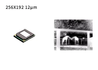 Peso ligero LWIR no refrigerada 256x192/12μm Microbolometer Sensor de infrarrojos con Thermal imaging