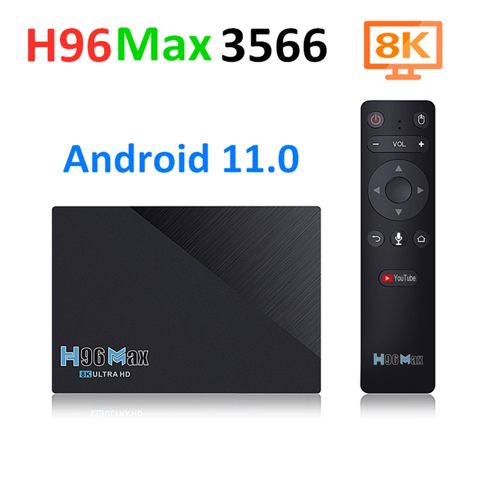 Conjunto de TV 4K Kodi IPTV Top KD Box H96 Max WiFi Smart TV da Internet