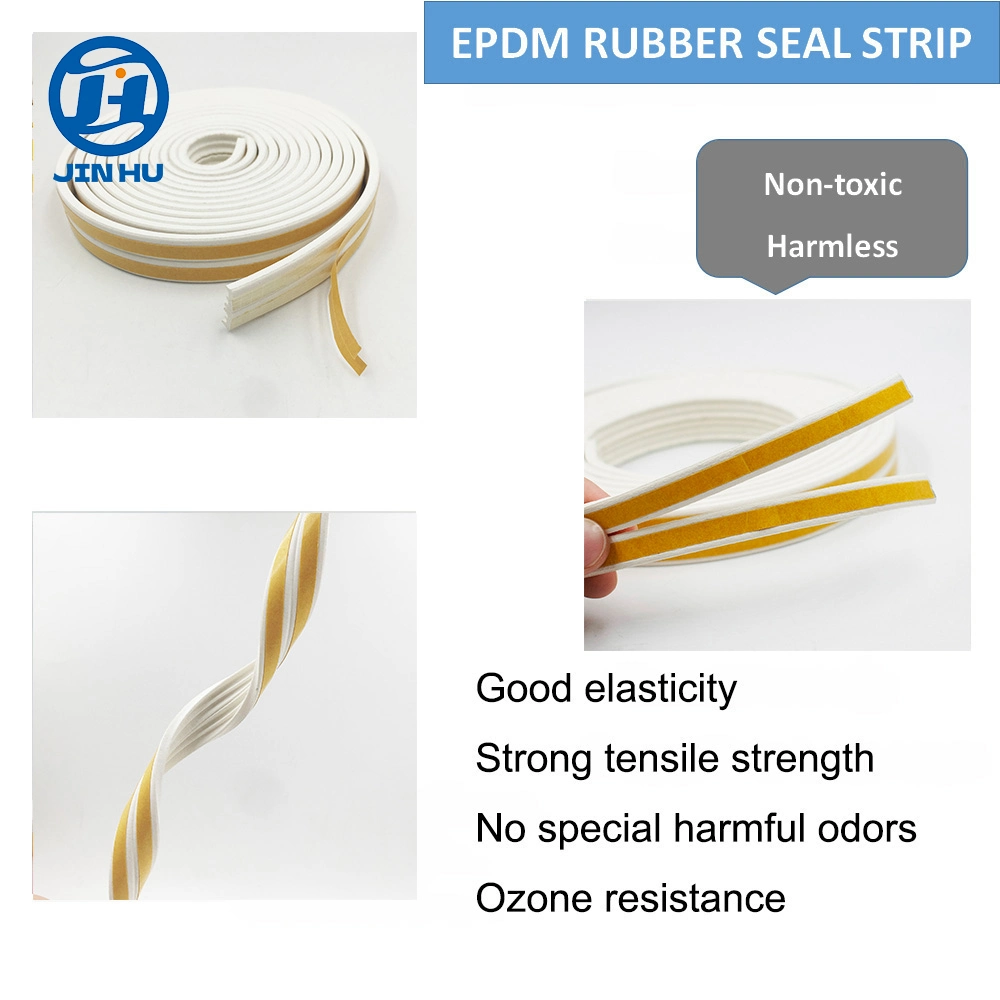 Waterproof E Shapes Self-Adhesive EPDM Foam Seal Strip for Door (OEM)