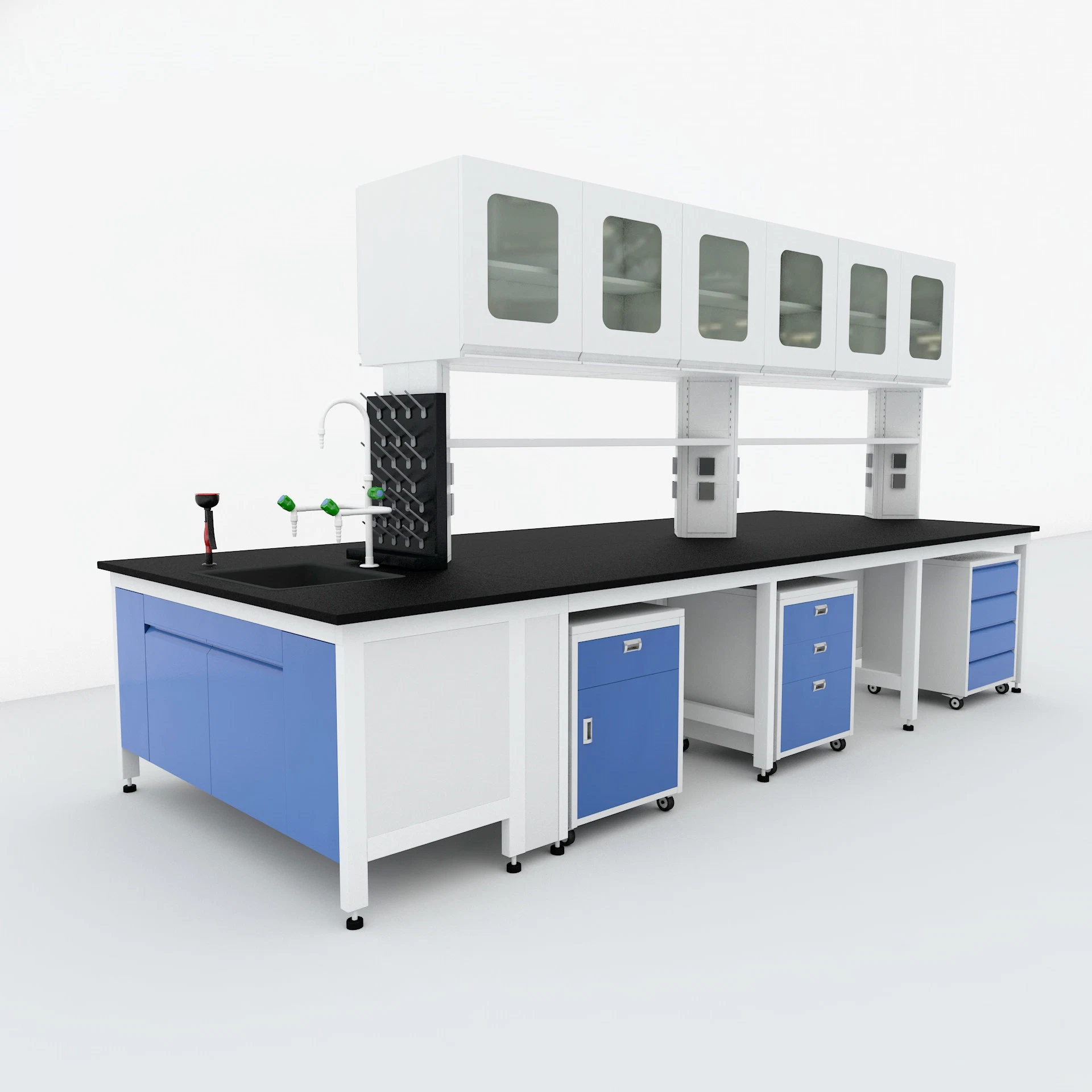 Mesa de trabajo de laboratorio modular 10ft Workbench utiliza laboratorios flexible puede personalizar y diseñado específicamente