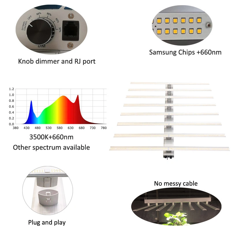 IP65 Garden Greenhouse Plant Growing Light Full Spectrum LED Grow Light 480W