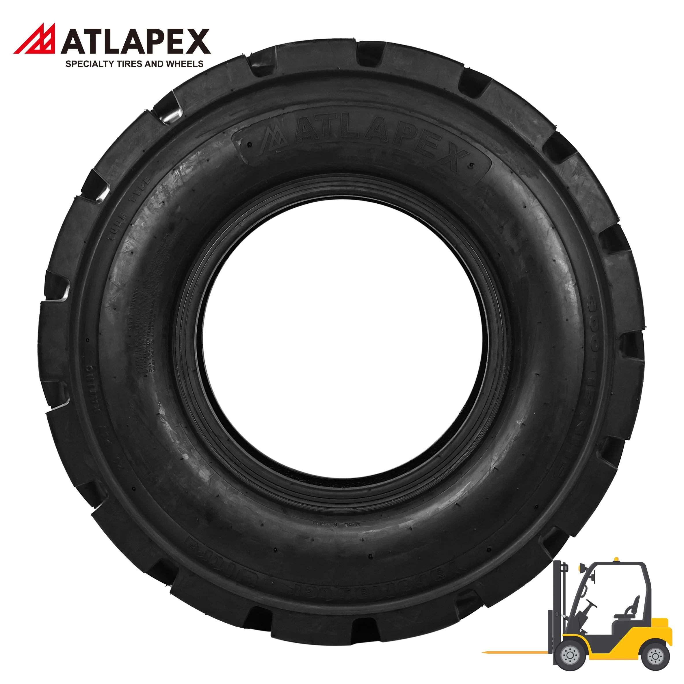 6.50-10 6.00-9 Solid Tyre for Forklift Dump Truck Wheel Loader Excavator