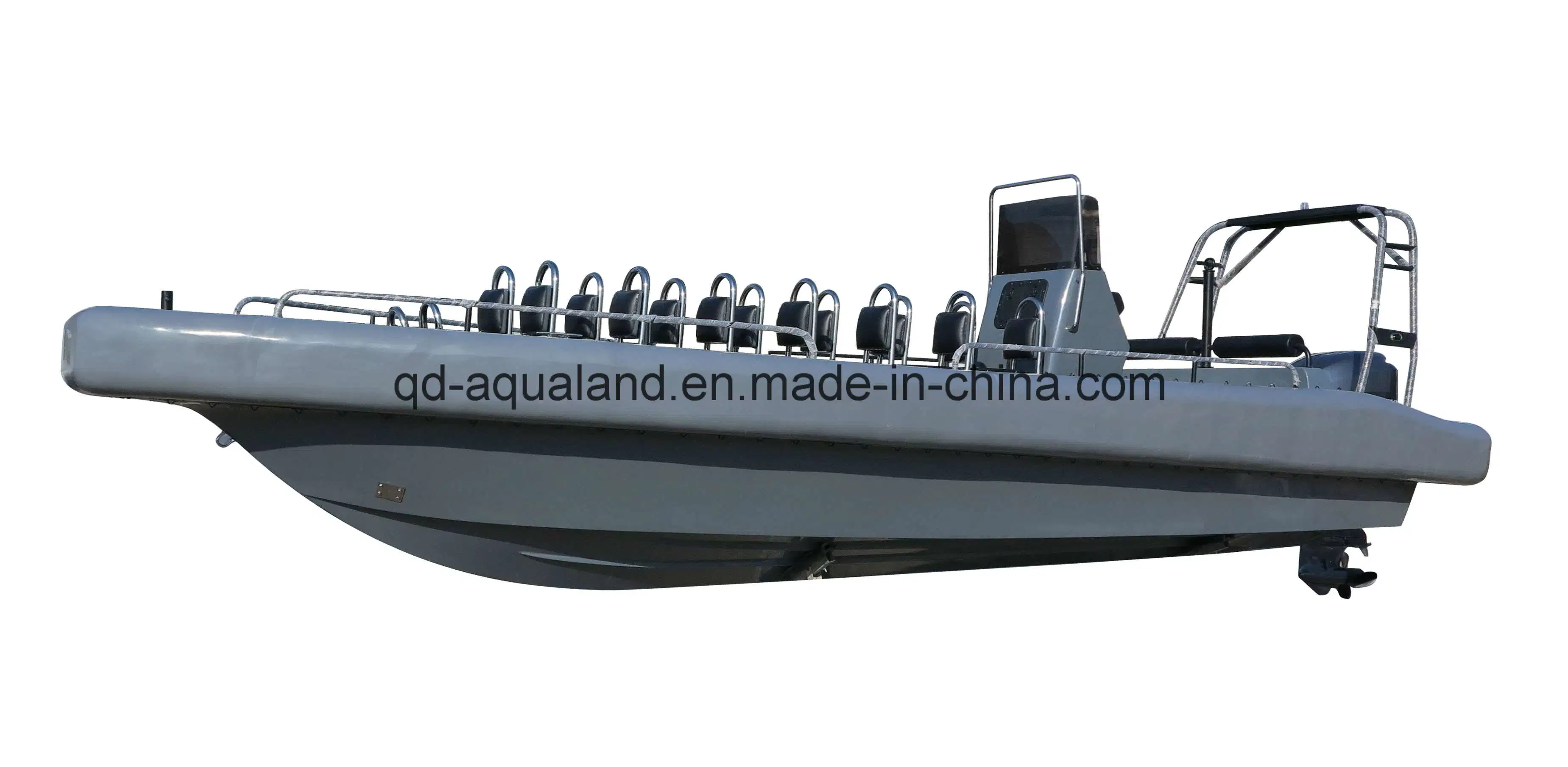 Aqualand 26feet 8m Solid Foam Fender Sponson Tube Rigid Inflatable Military Patrol Rescue Rib Motor Boat (rib800b)