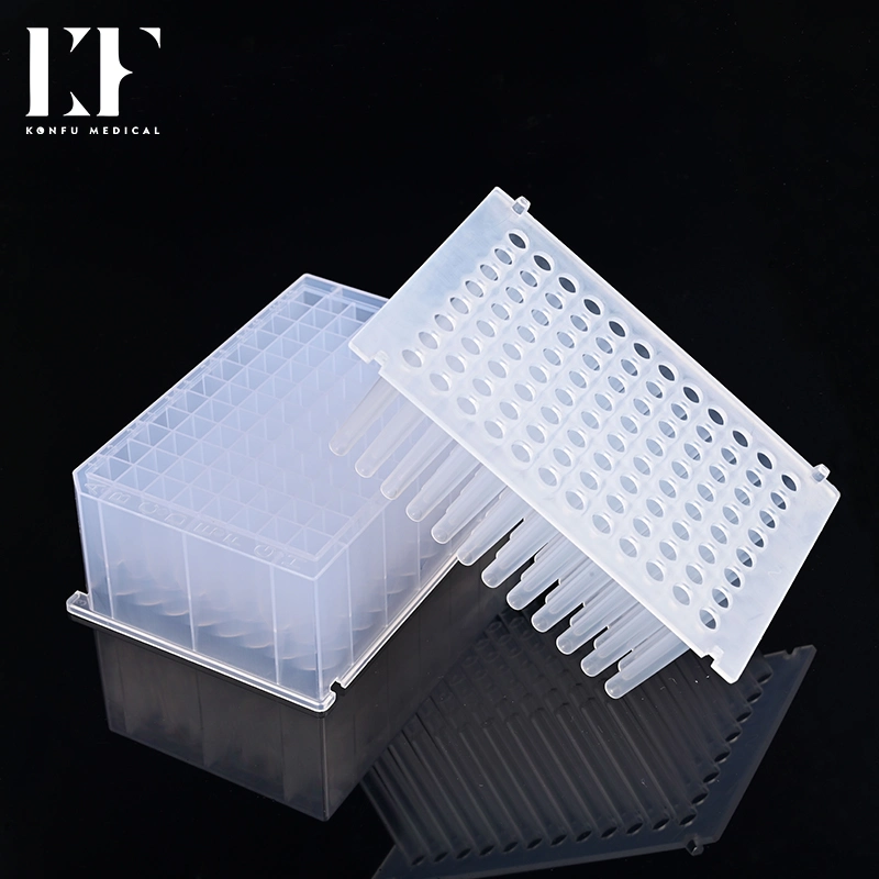 Highly Chemical-Resistant Plates 2.2ml 96 Square Deep Well Plate Conical Bottom Used with Kingfisher Purification System for Dedicated Analytic Application