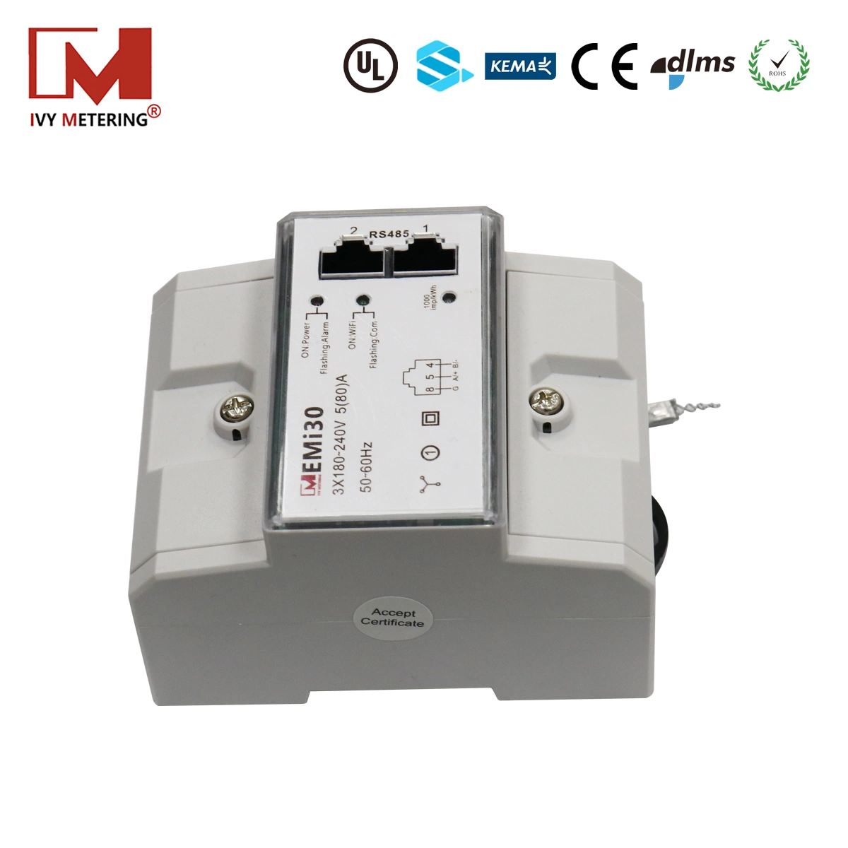 Smart WiFi Energy Meter APP on/off Control 110-240V, 50/60Hz Current Voltage Protection Electric Meter Reading Instrument