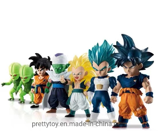 Benutzerdefinierte PVC Dragon Ball Cartoon Sun Wukong Bild Modell Spielzeug