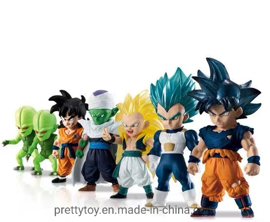 O PVC personalizado Dragon Ball Cartoon Sun Wukong Modelo Imagem Toy