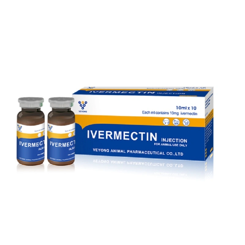 Veterinärmedizin Ivermectin Injektion 1% 100ml Plastikflasche 50ml Ivermectin Lösung für Injektion von FDA Factory