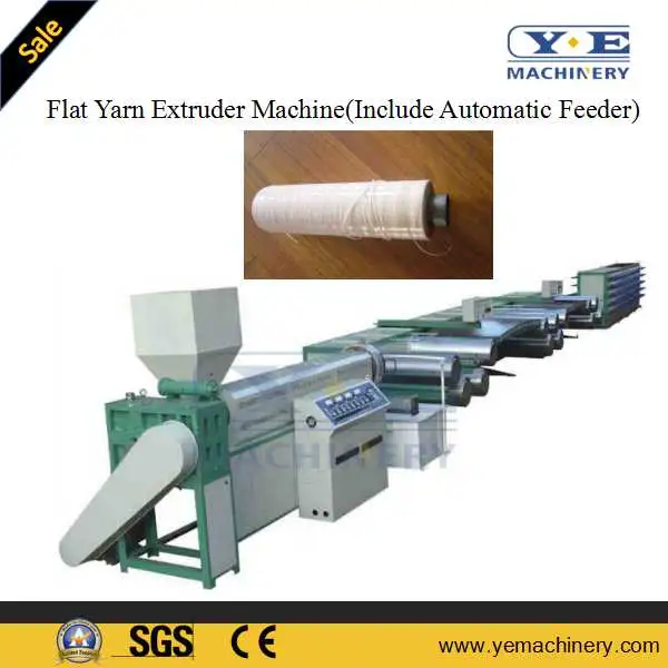 PP Flat Yarn Extruder Machine and Rewinder Machine