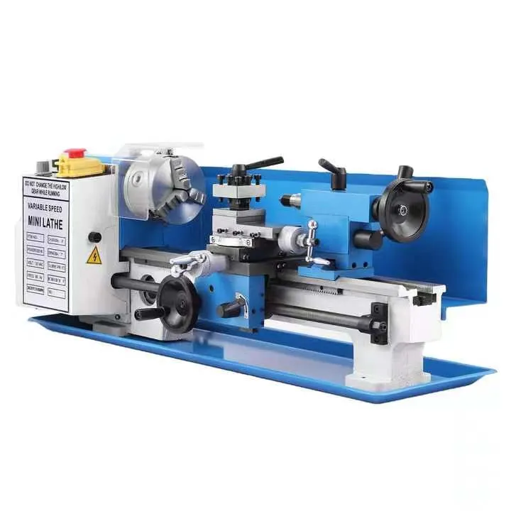 Mini Lathe DIY 7'''x14'' 0618 manual Bench Top Metal Lathe Machine for Household Metal Wood Working