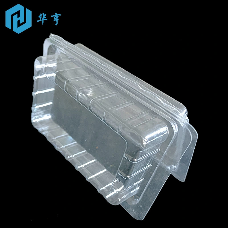 strawberry PET disposable clamshell packaging transparent square fruit plastic box