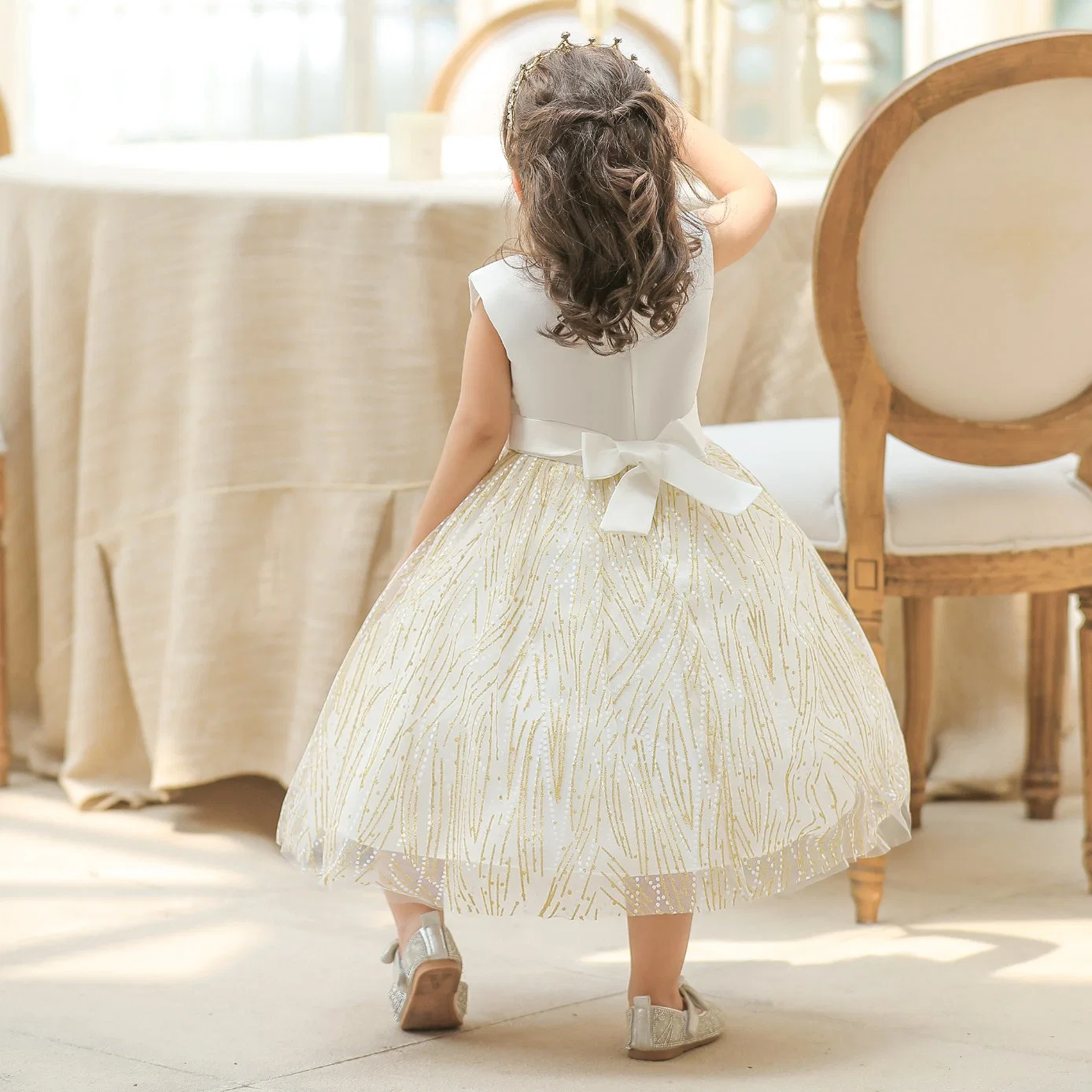 Children's Apparel Baby Wear Girls Party Garment Fluffy Ball Gown Princess Frock Kids Sweet Dress