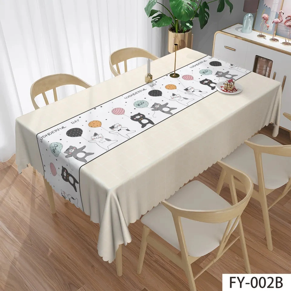 Cheap Price Tablecloth Table Clothes Round Cloth Waterproof PVC Table Cloth Wholesale/Supplier Price