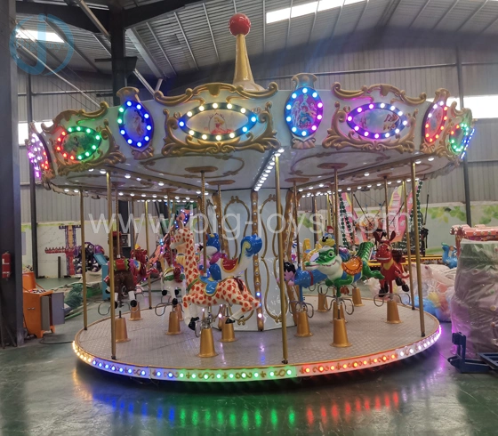 China Fornecedor Parque de Diversões Branco Casamento Electric Merry Go Round Cavalo carrossel para venda