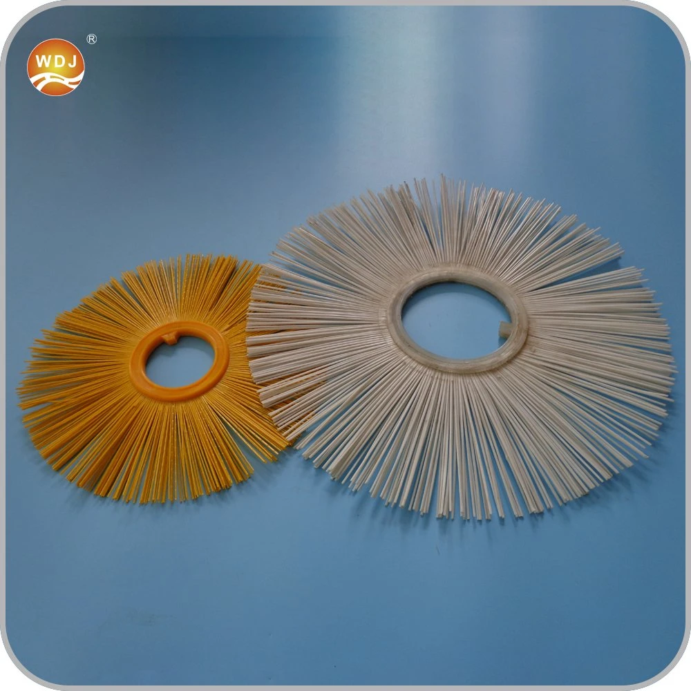 Injection PP Filament Ring Flocking Roller Brush Wafer Brush for Single-Engine Truck-Mounted Sweeper