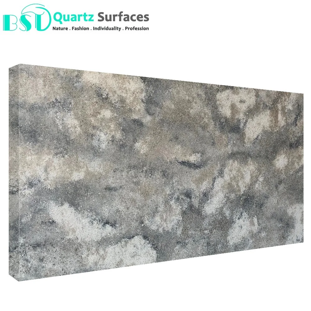 Artificial Quartz Stone Kitchen Countertops with Multi-Colored Base