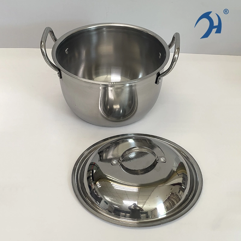 Wholesale Kitchen Appliances 410 Stainless Steel Cookware with Lid