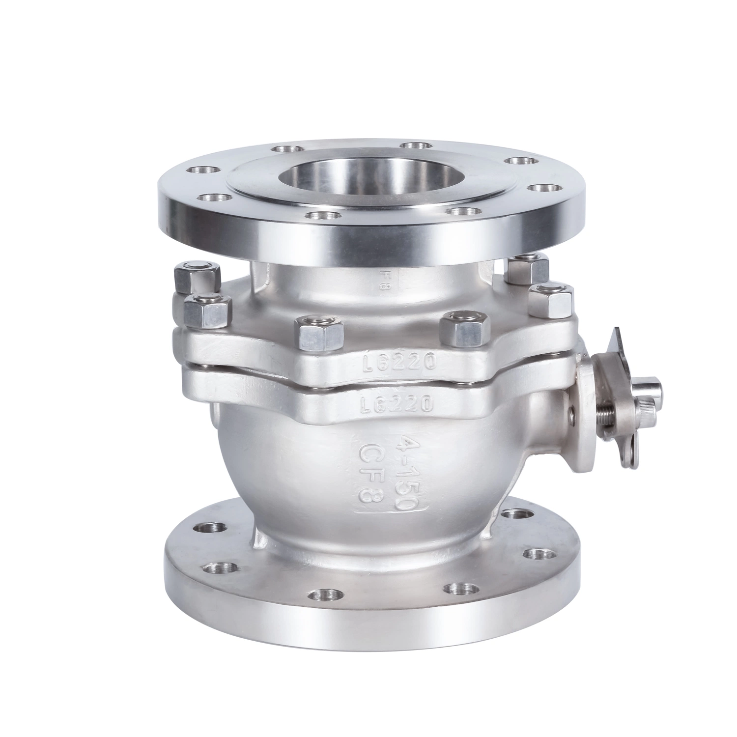 China Industrial Valve ANSI 150lb CF8 CF8m 304 316 Wcb Full Port Manual Flanged/Flange End Floating Ball Valves