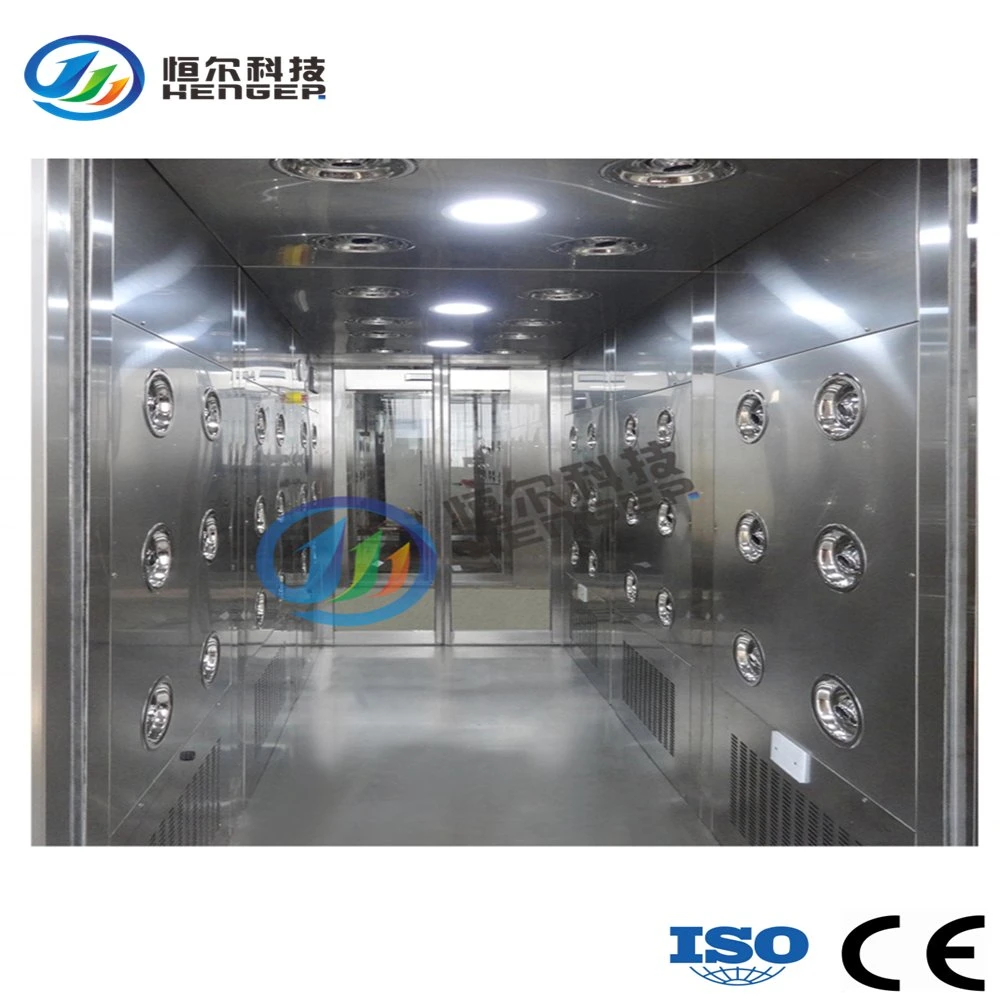 Dust Free Industrial Stainless Steel Cleanroom Air Shower Room with Jet Cleaning