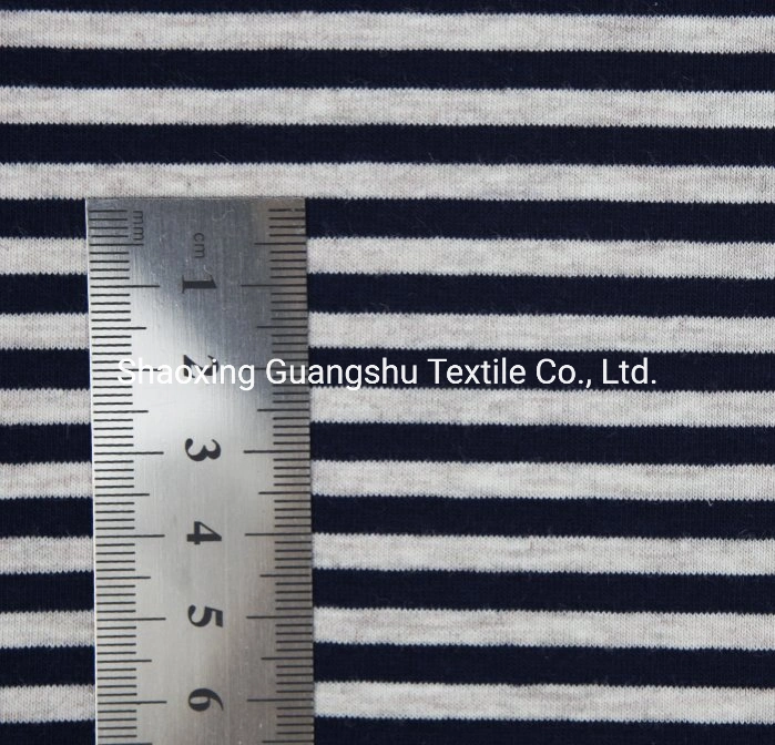 Rayon Spandex Stripes Knitted Jersey Fabric