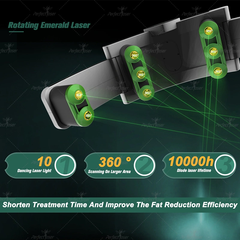 CE/FDA/RoHS Emerald Slim Industral-Grade elevador máquina de diodos verdes