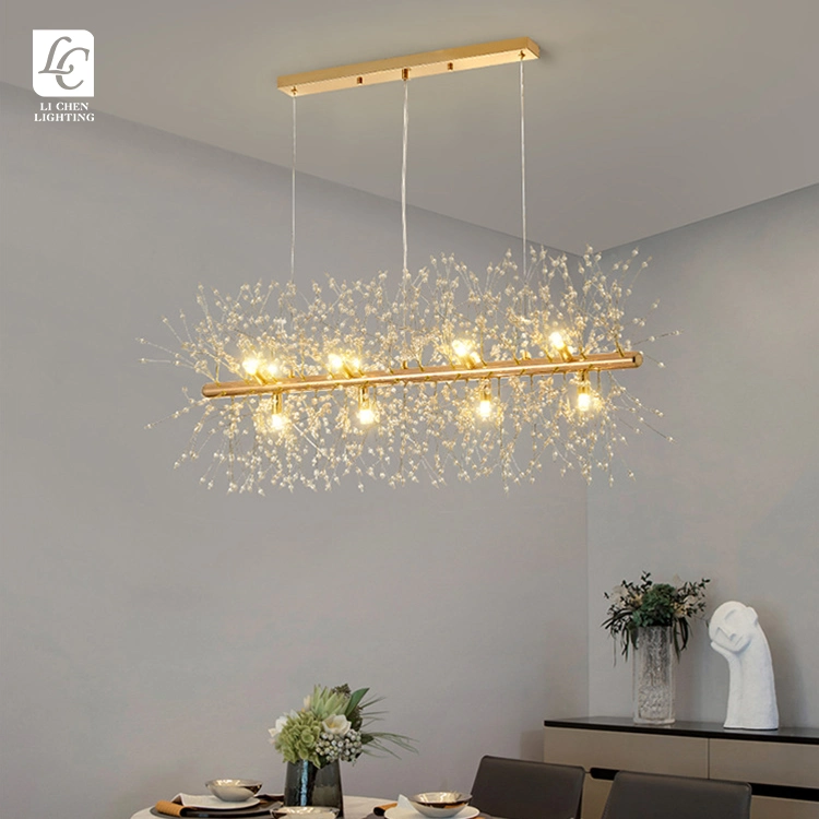 Modern Indoor Decoration Pendant Light Living Room Bedroom Luxury LED Crystal Chnandelier