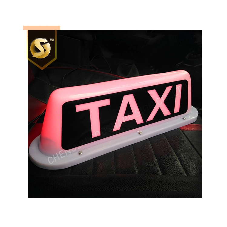 Lampe de Taxi Letrero signe lumineux magnétique Taxi haut affichage LED