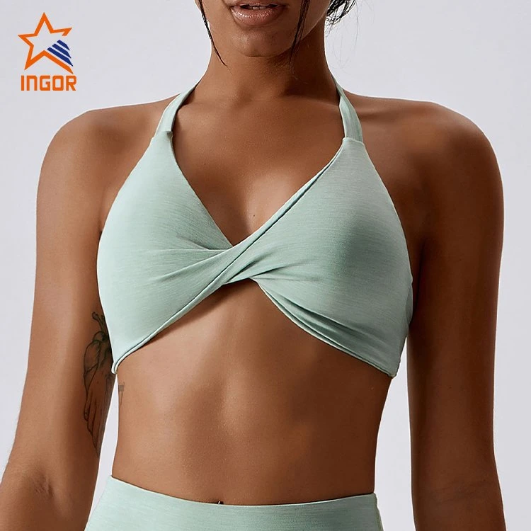 Ingorsports Gym Wear Wholesale/Supplier Suppliers Activewear Custom Women Lulu Fitness Bra Quick-Drying Yoga Clothing Running Sports Wear