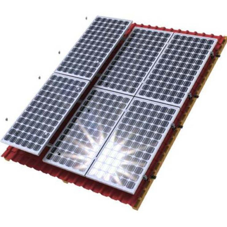 Solar Aluminium Pitched Tile Energy Structure Brackets Power Rack for Mounting