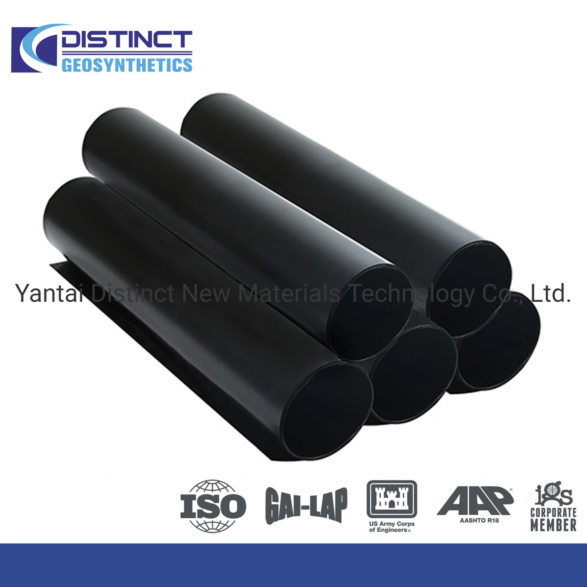 HDPE Geomembrane Smooth Pond Liner/Geotextile/Agriculture Polyethylene Waterproofing Membrane