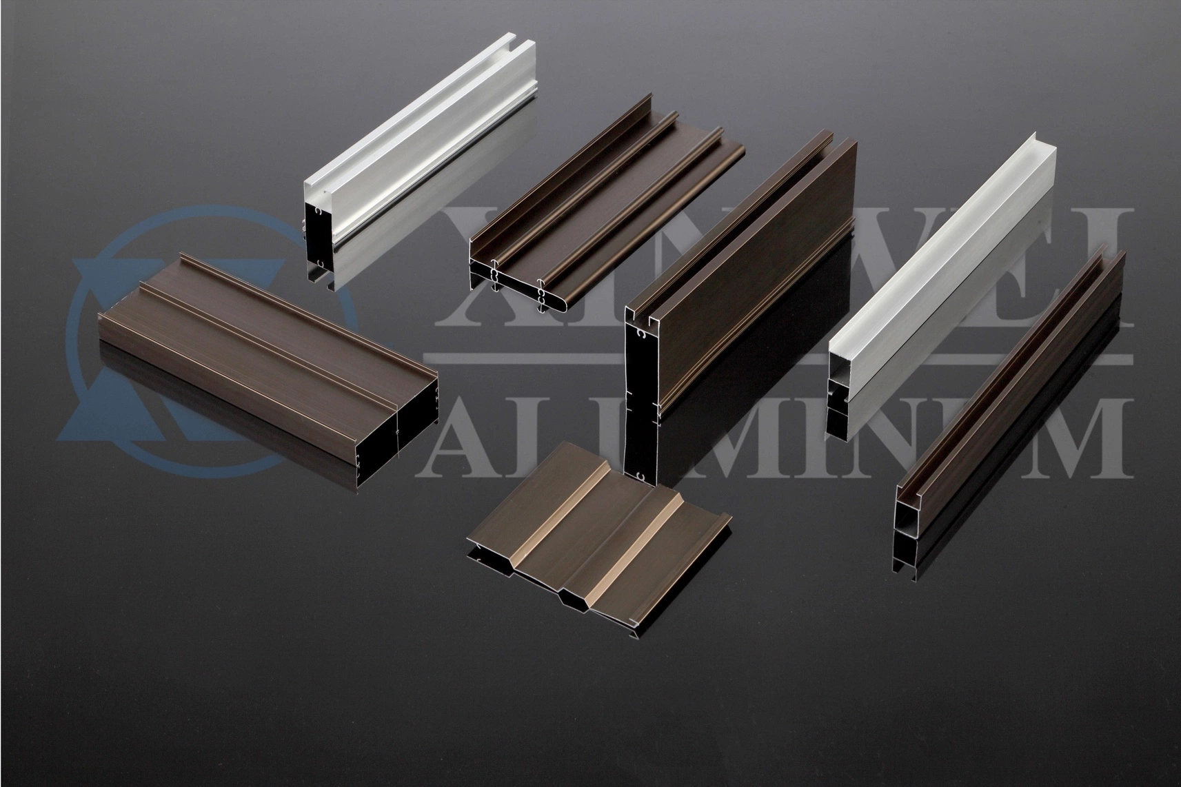 Wood Finished and Powder Coated Aluminium Extrusion for Indonesian Market