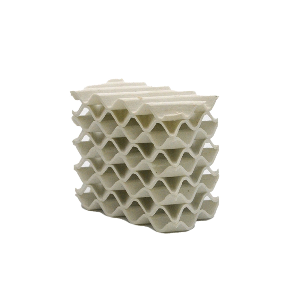 Empaque estructurado de cerámica Ceramic Corrugated-Plate envase y embalaje para Catalyst porteador en el intercambiador de calor