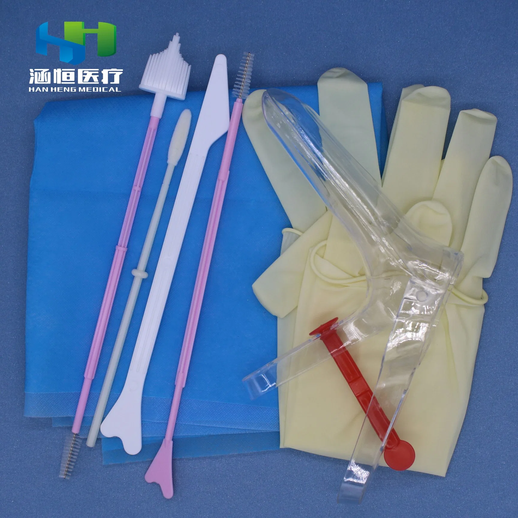 Medical Gynecological Examination Kits Femal Cervial Test Kit with CE ISO13485