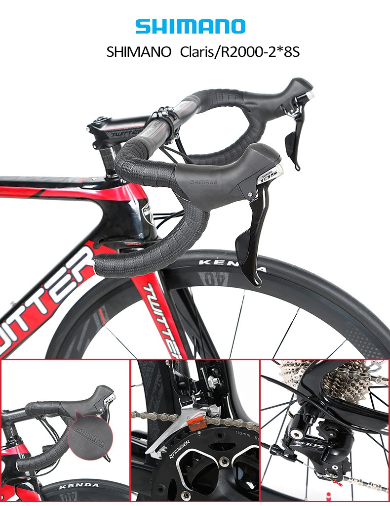 Galaxy Hot Sale Super Light Carbon Rahmen Rennrad Fahrrad Komplettes Carbon Rennrad