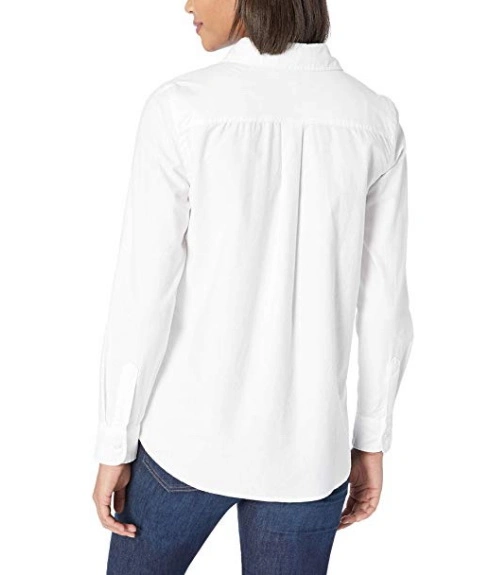 OEM Cotton Women Office Slim Fit Designs Shirt for Lady Uniform