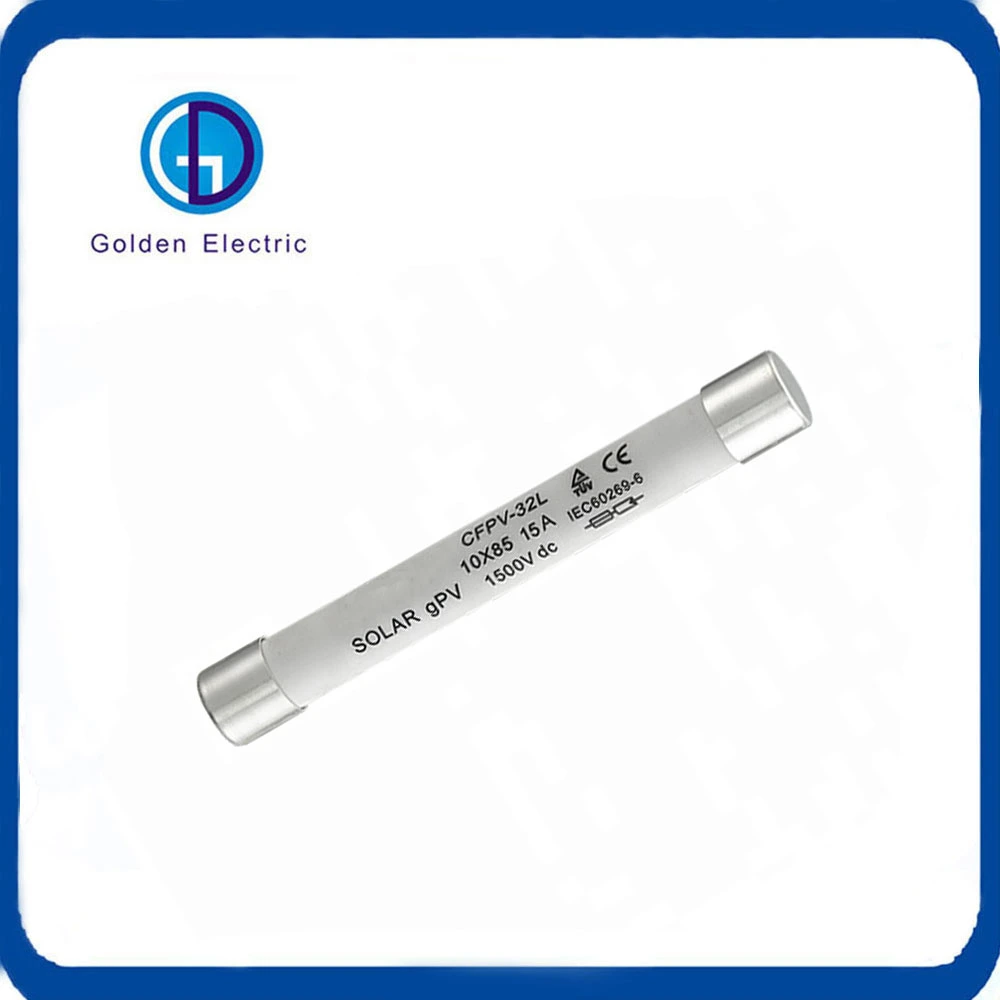 PV Solar DC 1500V Fuse Link 10X85mm Gpv Ceramic Fuse 2A 6A 10A 16A 20A 25A 32A for Solar System