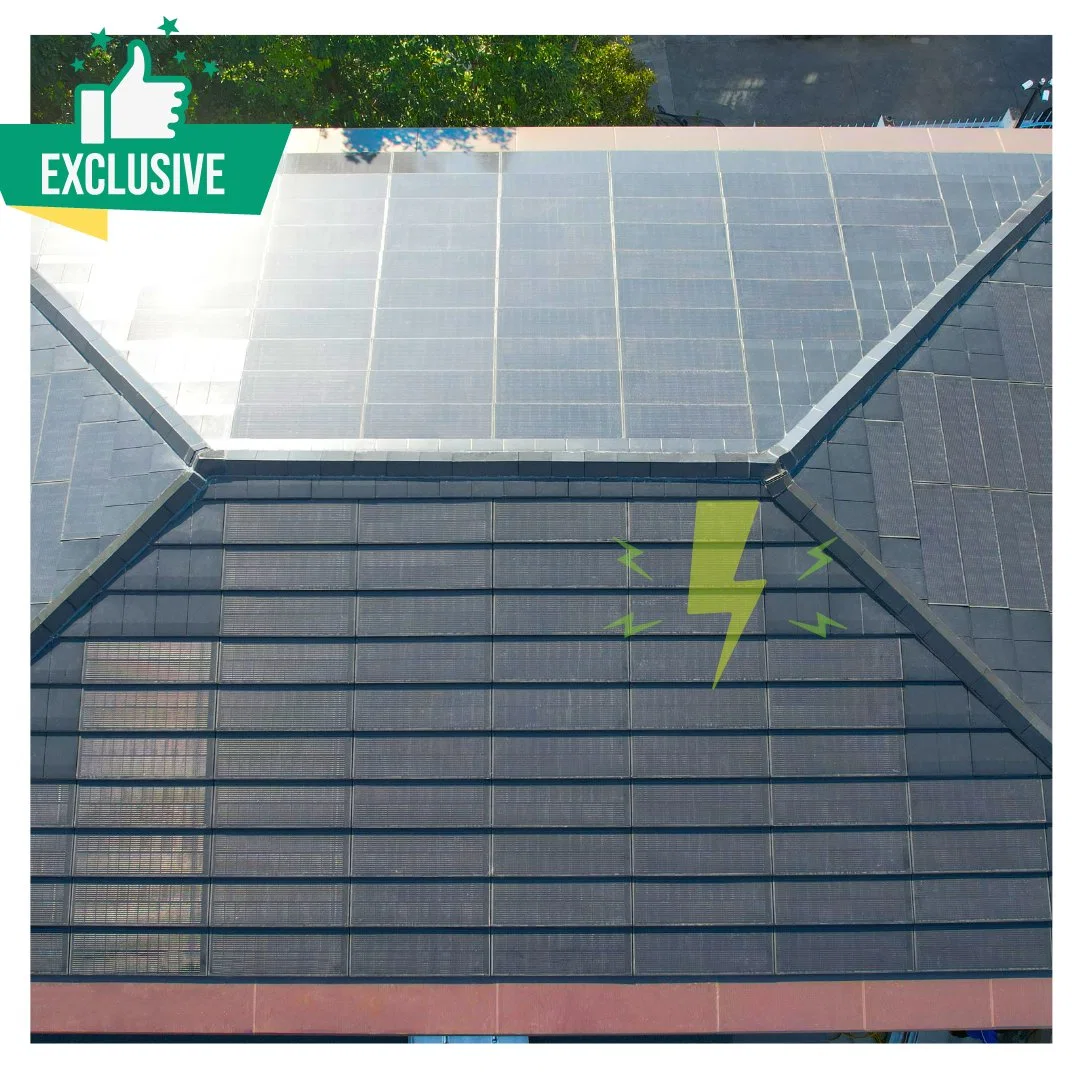 2023 Green Energy Solar Greenhouse Clean Glass Solar Roof Panel Transparent Solar Cell Factory Price BIPV Solar Tiles
