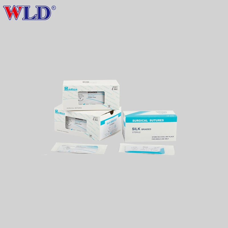 OEM Brand Surgical Suture Thread Polyglycolic Acid Suture with Needle Nylon Silk PGA Pdo Pgla Chromic Catgut