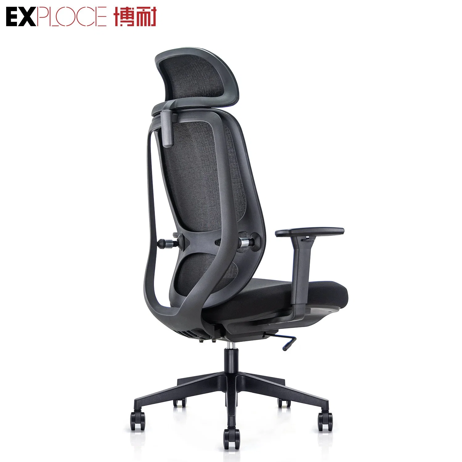 Synchronous Mechanism with Multiple Locking Positions Double Backrest Big Size Headrest Ergonomic Swivel Office Mesh Chair Home Furniture