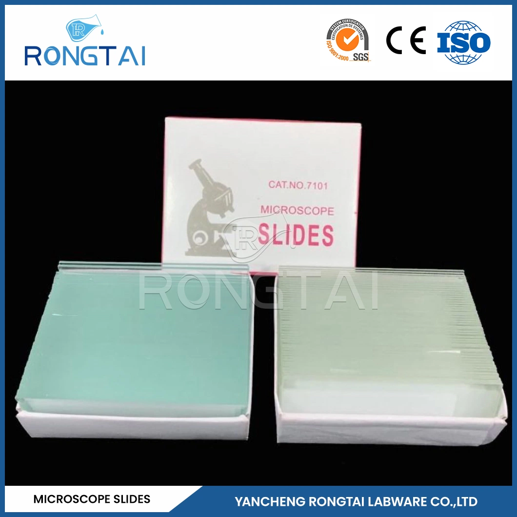 Rongtai Medical Consumables Factory Sample Glass Microscope Slides China 7101 7102 7105 7107 7109 Thermal Microscope Slides