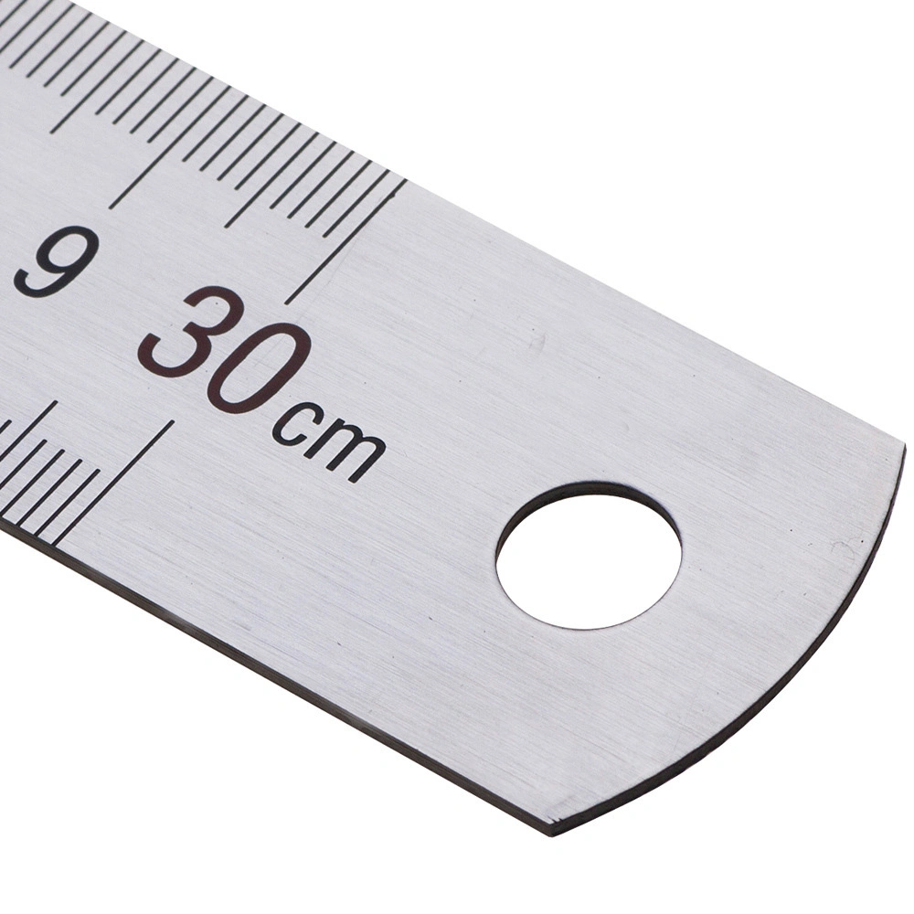 Factory Price Custom Logo Stainless Steel Metal Straight Ruler 30cm for Drawing Measurement