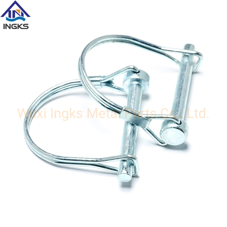 Zinc Plating D Shape Round Double Wire Shaft Wire-Lock Clevis Pin