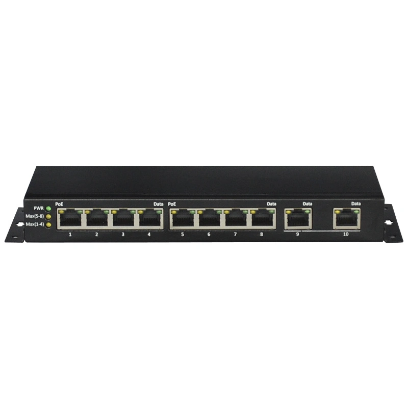 8 Port 10/100m Poe Camera Network Switch with 2 Uplink Interface (TS1008F)