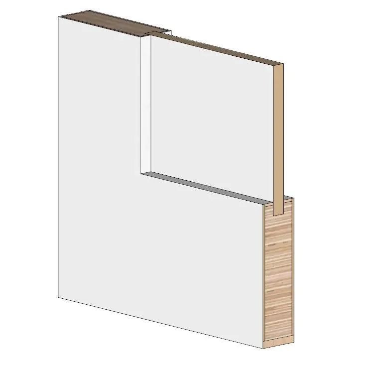 2 Panels White Primed Hollow Core MDF Wooden Prehung Interior Door for Houses