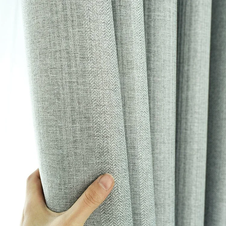 Cotton and Linen Curtains, Modern Simple Living Room, Bedroom, Bay Window, Balcony, Shading and Heat Insulation