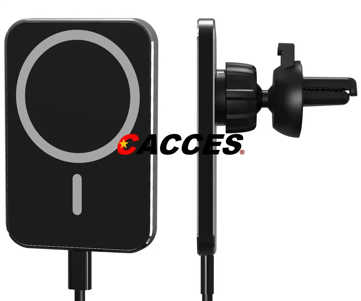 Montagem do carregador de carro sem fio,15W/10W/7,5W/5W Qi carga rápida montagem arejadores do painel de bordo Brisa Telemóvel Suporte Magnético Universal para carga Mob Automática