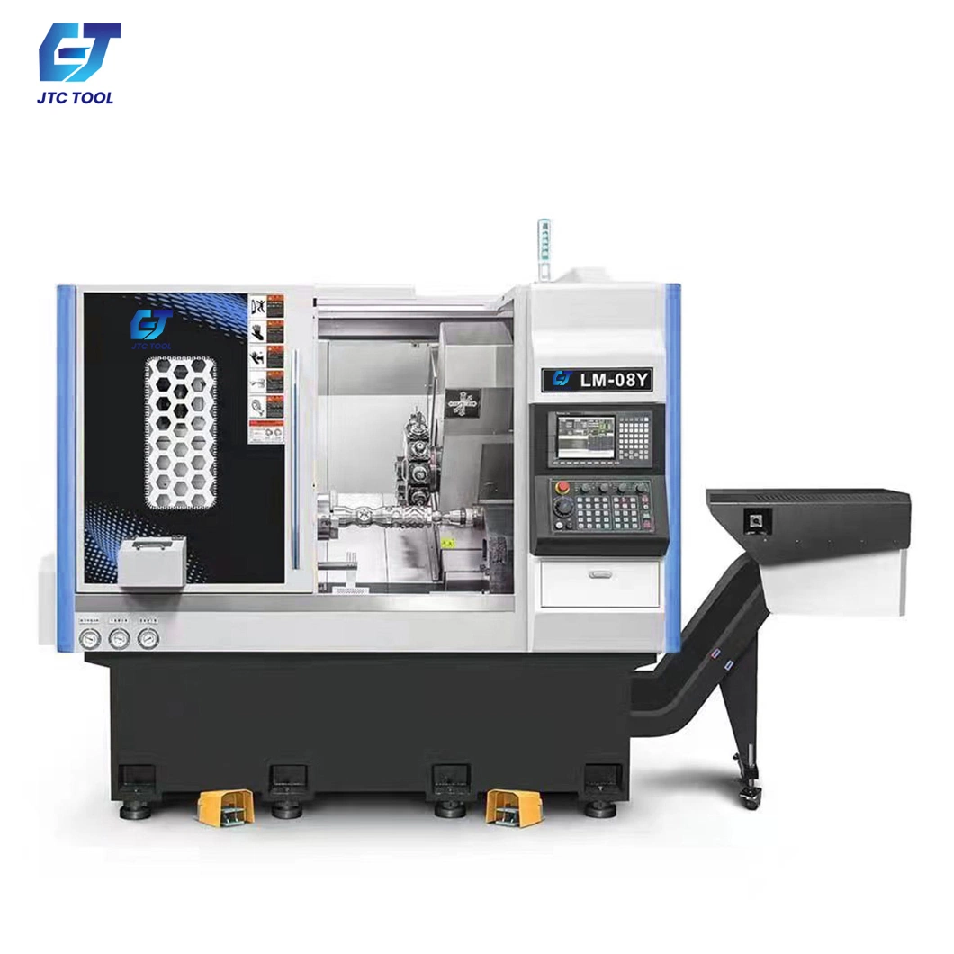 China JTC Werkzeugdrehmaschine Hersteller OEM Custom Milling Drehen Teil Hochproduktives LM-08y CNC-Fräswerkzeug mit einer Y-Achse Leistungsturmdreher