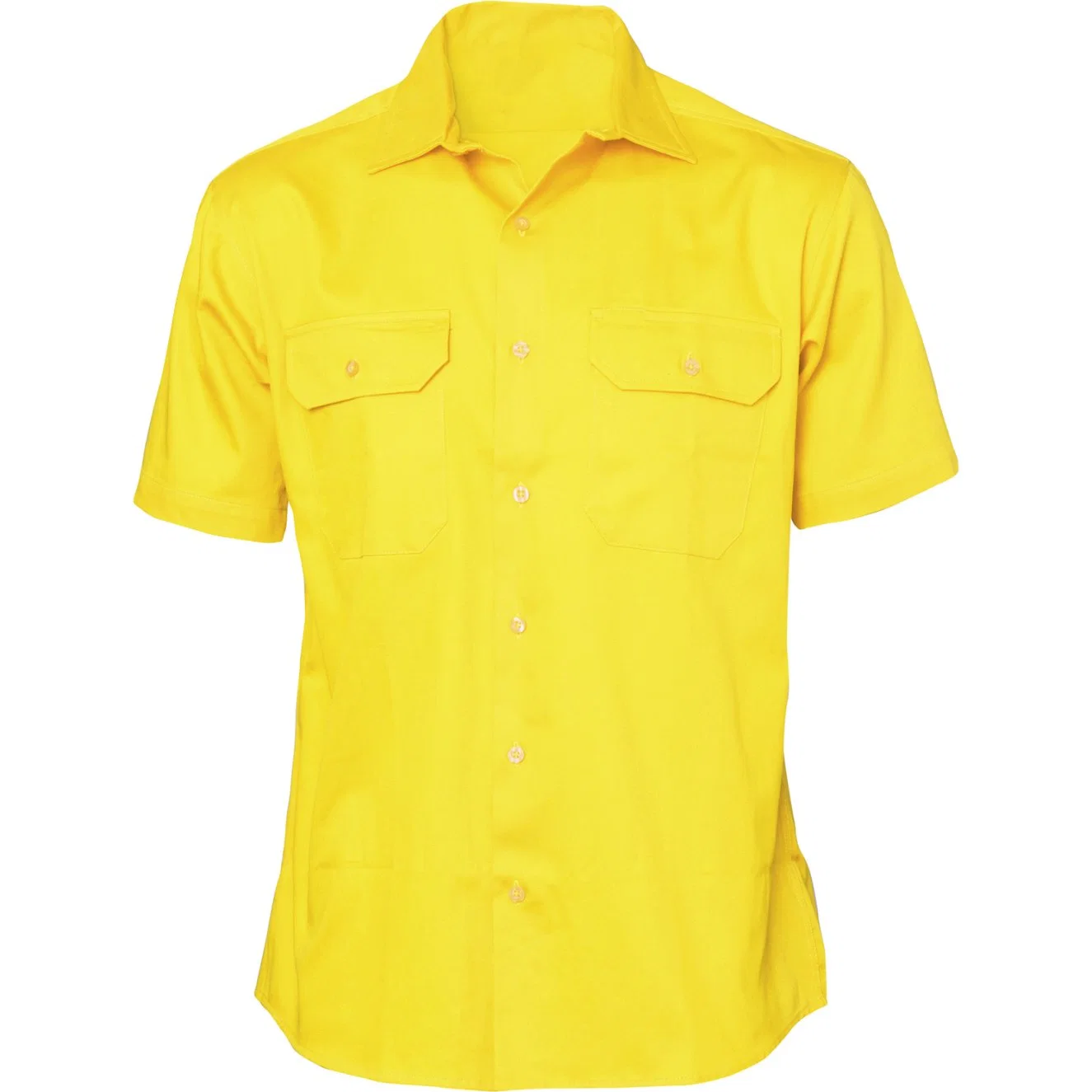 Fluorescent Orange Customized Protective Work Shirt