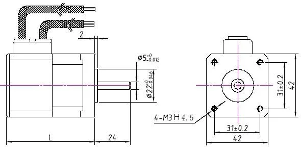 42mm NEMA 17 Inter Rotor Brushless DC BLDC Servo Motor Encoder DC 3phase CE CNC Machine Driver Controller